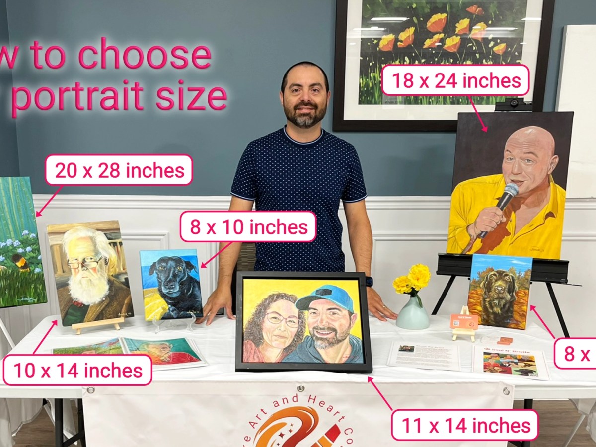 Choosing the Perfect Canvas Size for Your Custom&nbsp;Portrait